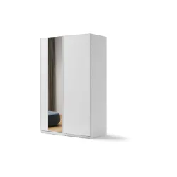 Stumdomų durų spinta su veidrodžiu MAXE, 150x71x235 cm