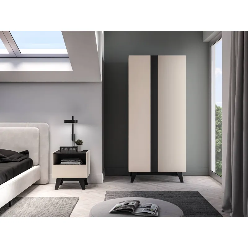 Dvidurė spinta FRESH, 90x53x200 cm