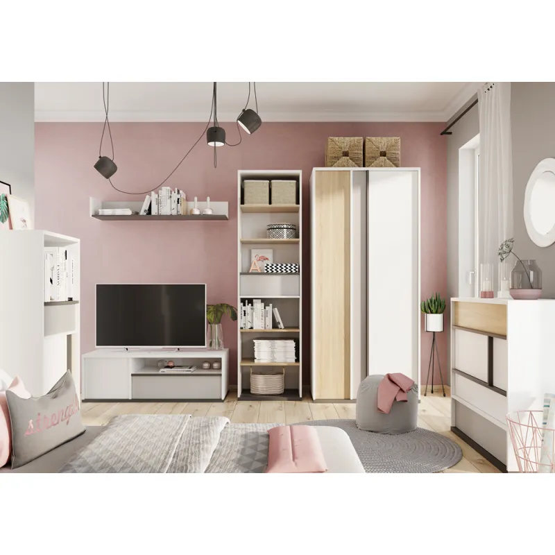 Dvidurė spinta IMOLO, 90x50x198 cm