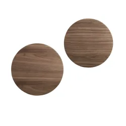 Žurnalinis staliukų komplektas SF575, riešutmedžio, 48x48x38 cm