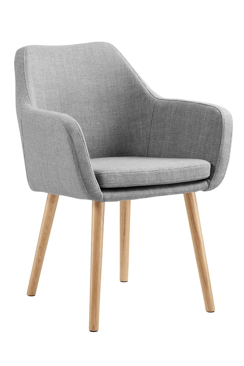 Kėdė SF674, šviesiai pilka, 62x60x84 cm