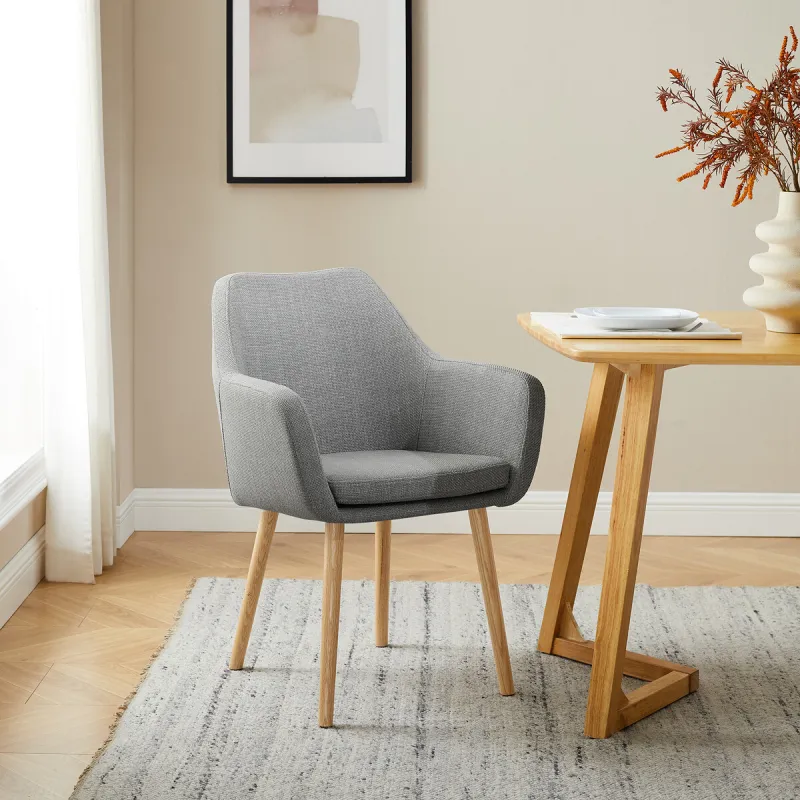 Kėdė SF674, šviesiai pilka, 62x60x84 cm