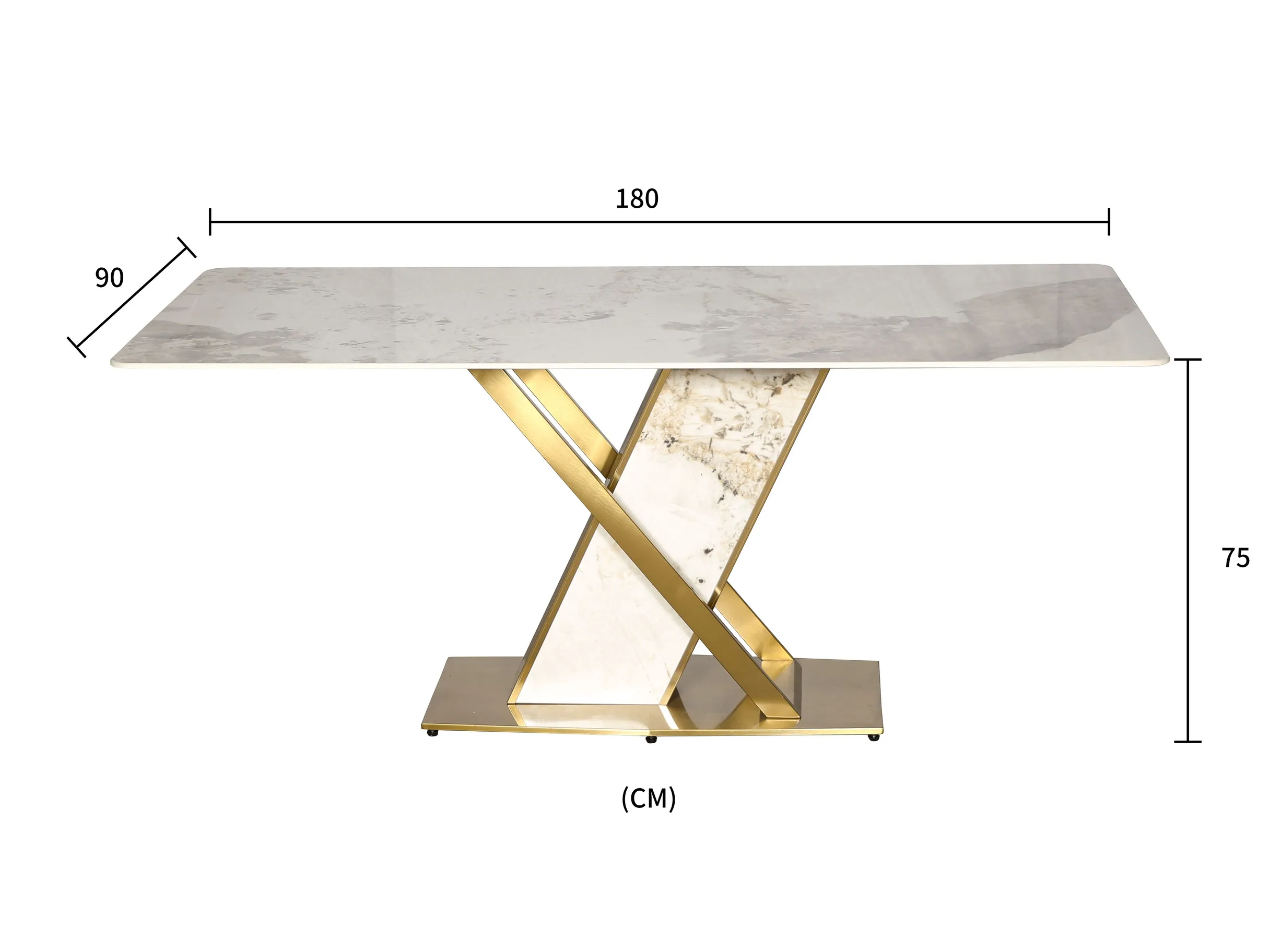 Valgomojo stalas MODI M55, 180x90x75 cm