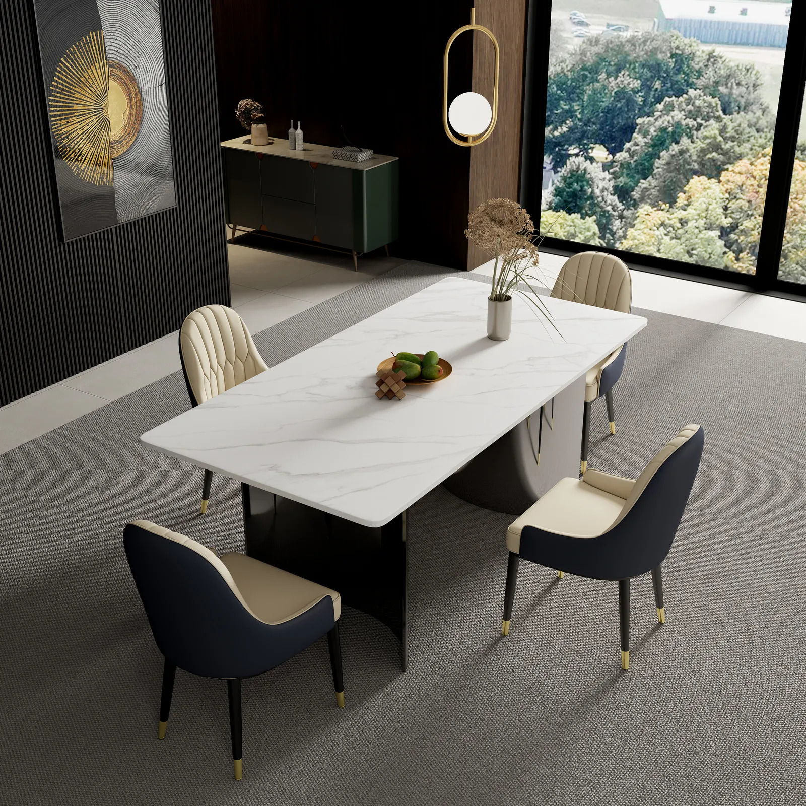 Valgomojo stalas MODI M91, 180x90x75 cm