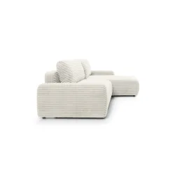 Minkštas kampas CORDI, ivory, kairinis/dešininis, 264x162x85 cm