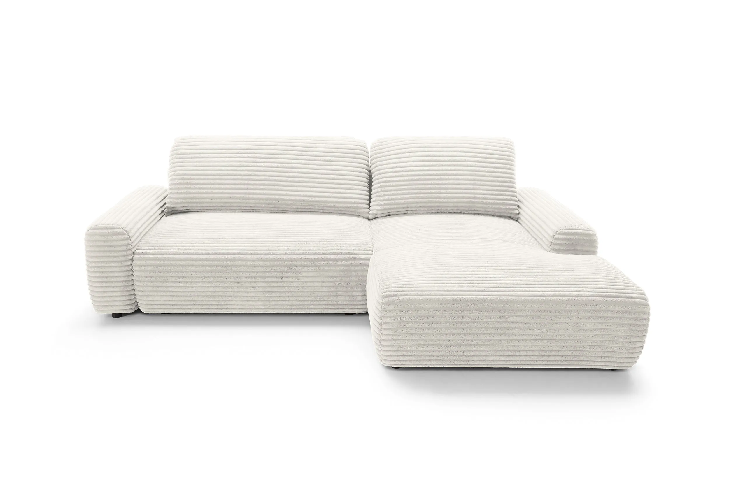 Minkštas kampas CORDI, ivory, kairinis/dešininis, 264x162x85 cm