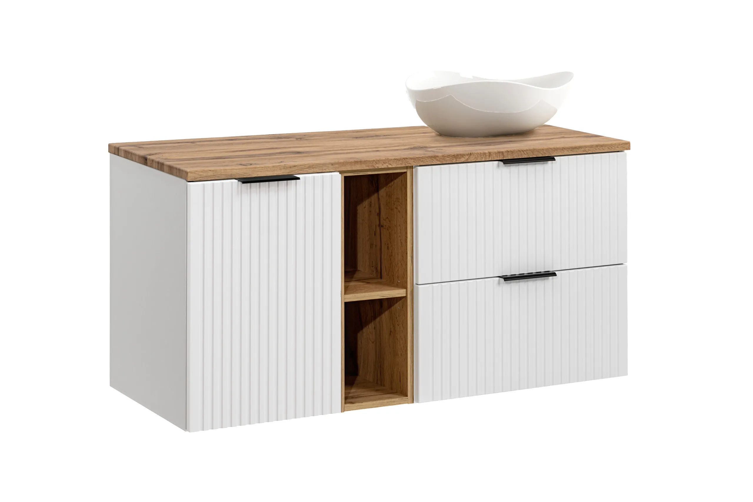 Pakabinama vonios spintelė su praustuvu 822 ADELO WHITE