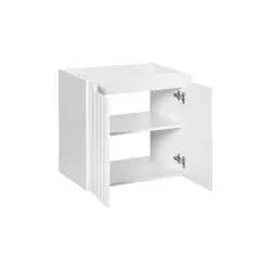 Pakabinama vonios spintelė su praustuvais 824 NOVA WHITE