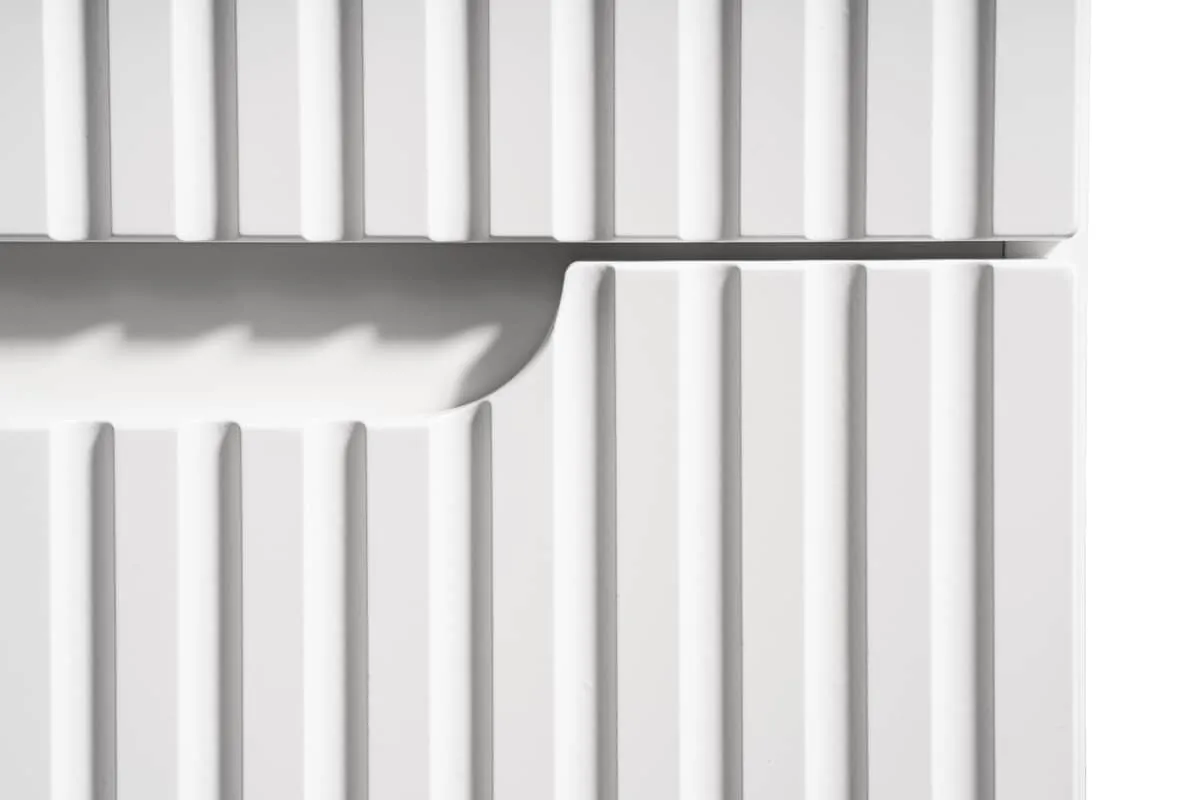 Pakabinama vonios spintelė su praustuvais 824 NOVA WHITE