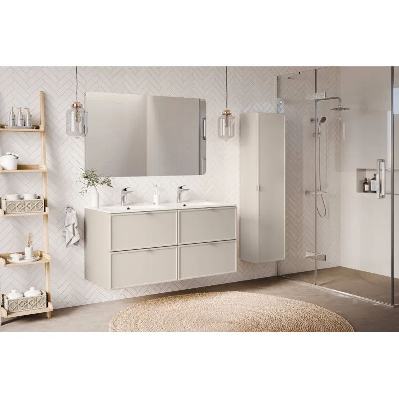 Pakabinama vonios spintelė su stalviršiumi 812B BELI CASHMERE