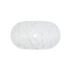 Pakabinama vonios spintelė su praustuvu 821 OVAL CREMO