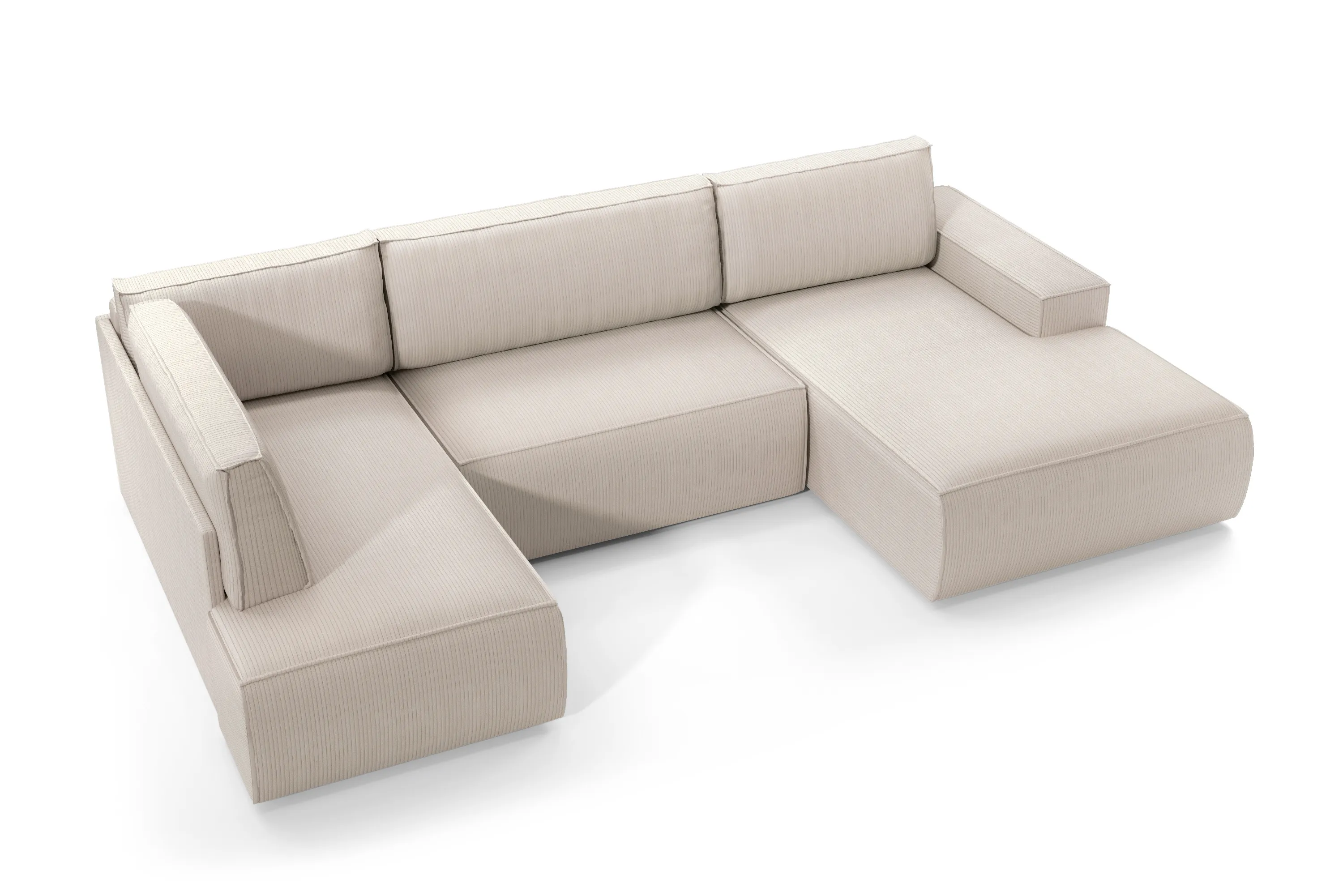 U formos kampas FIORI U2, kairinis/dešininis, 329x167x85 cm