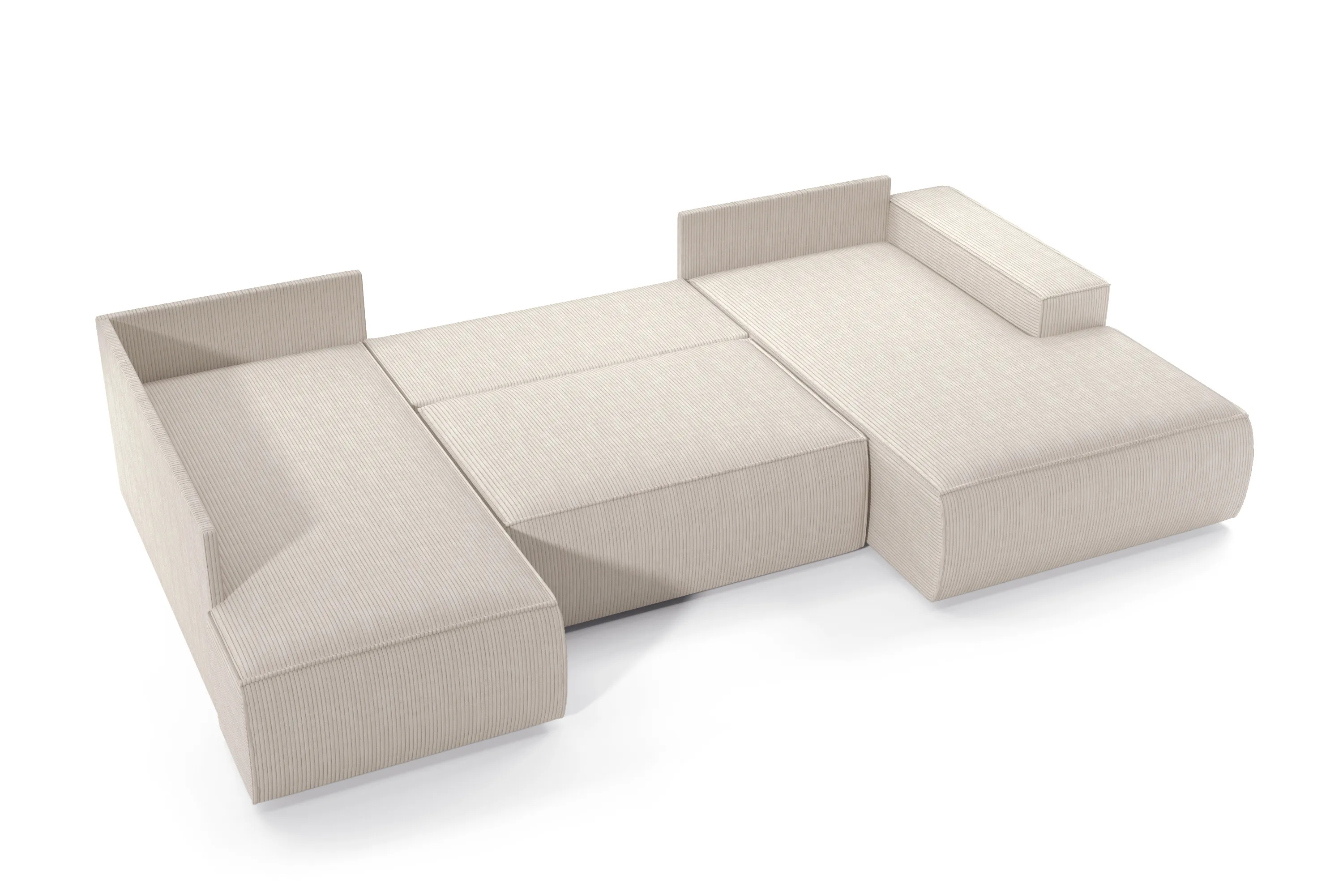 U formos kampas FIORI U2, kairinis/dešininis, 329x167x85 cm