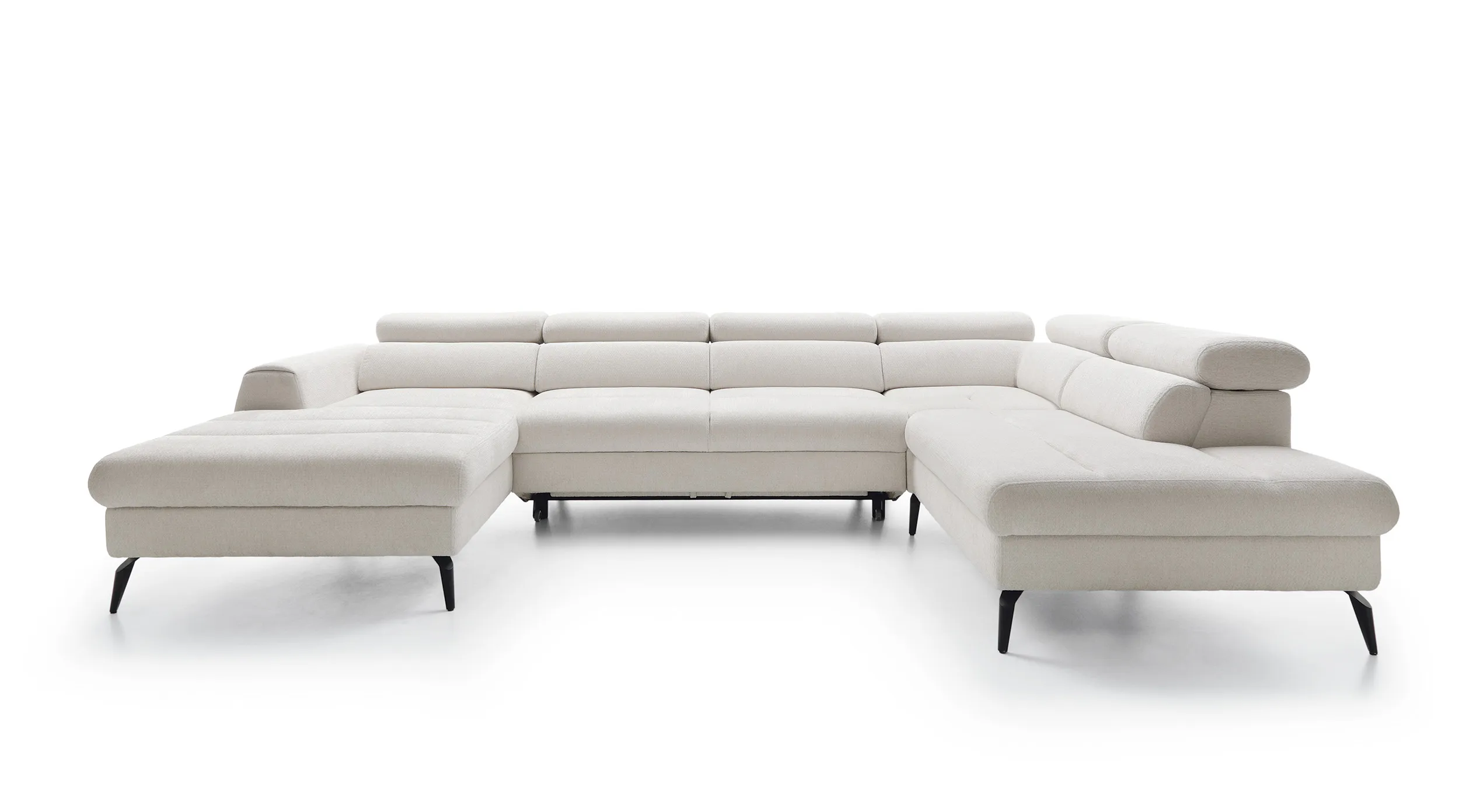 U formos minkštas kampas JAZZY U, kairinis/dešininis, 345x216x93 cm