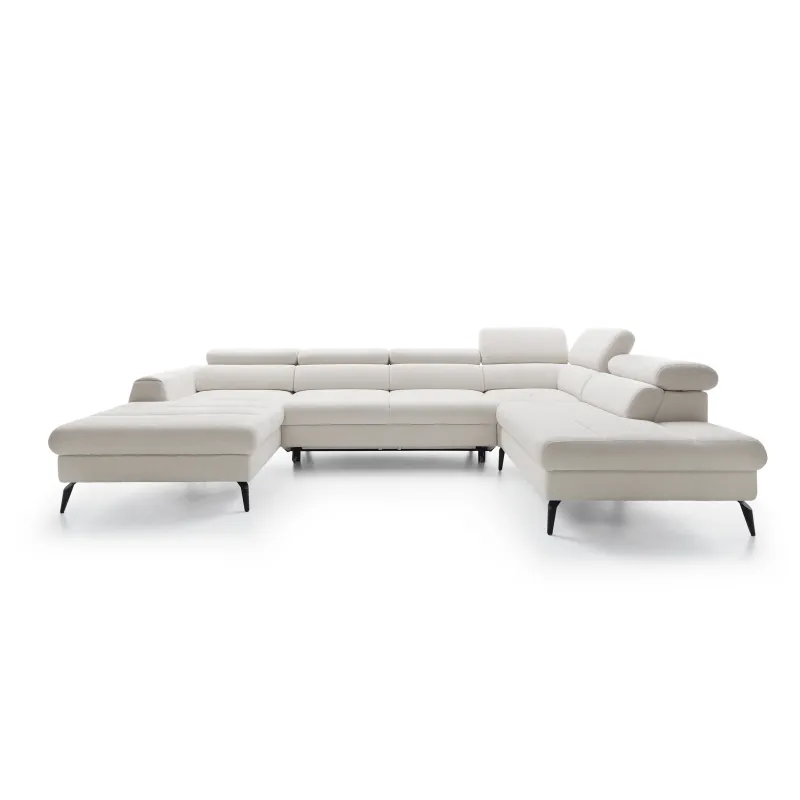 U formos minkštas kampas JAZZY U, kairinis/dešininis, 345x216x93 cm