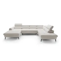 U formos minkštas kampas JAZZY U, kairinis/dešininis, 345x216x93 cm