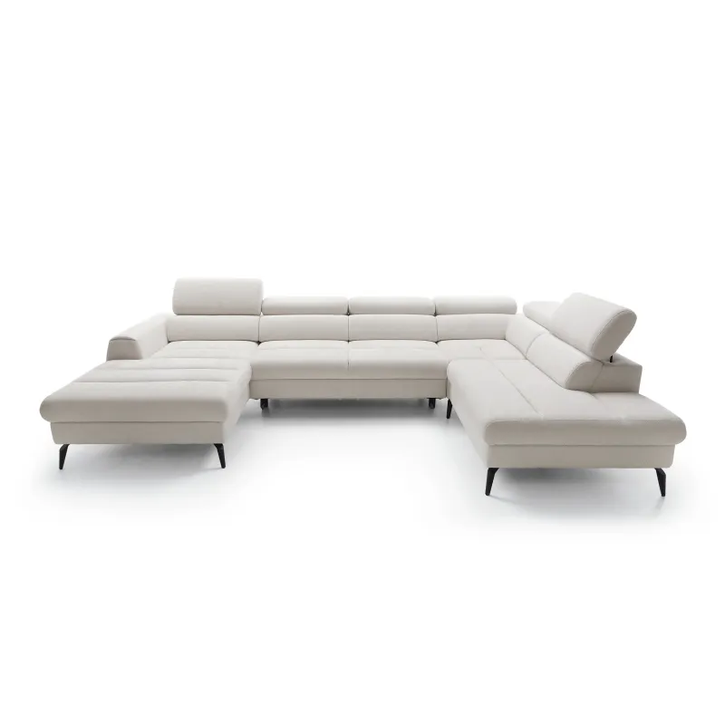 U formos minkštas kampas JAZZY U, kairinis/dešininis, 345x216x93 cm