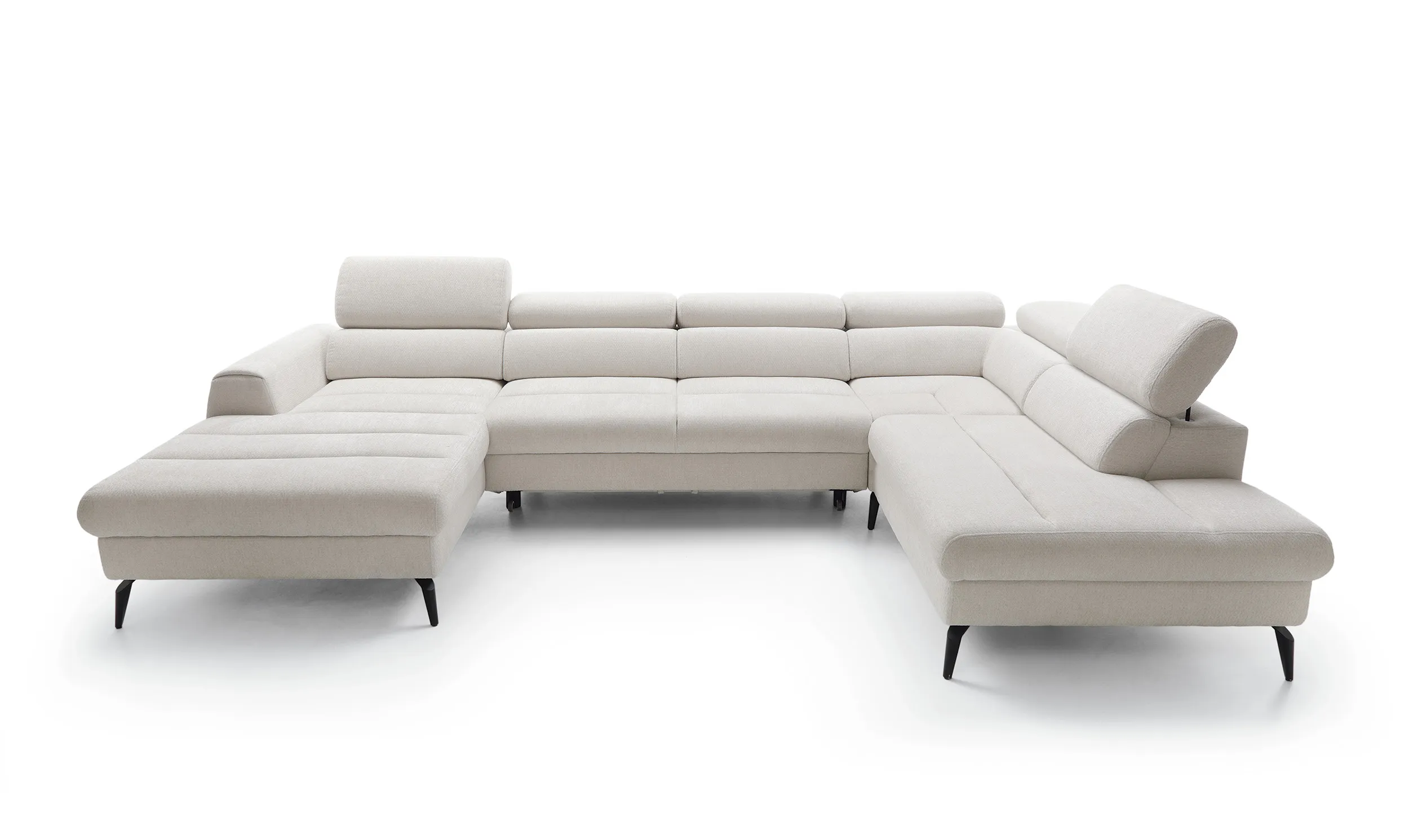 U formos minkštas kampas JAZZY U, kairinis/dešininis, 345x216x93 cm