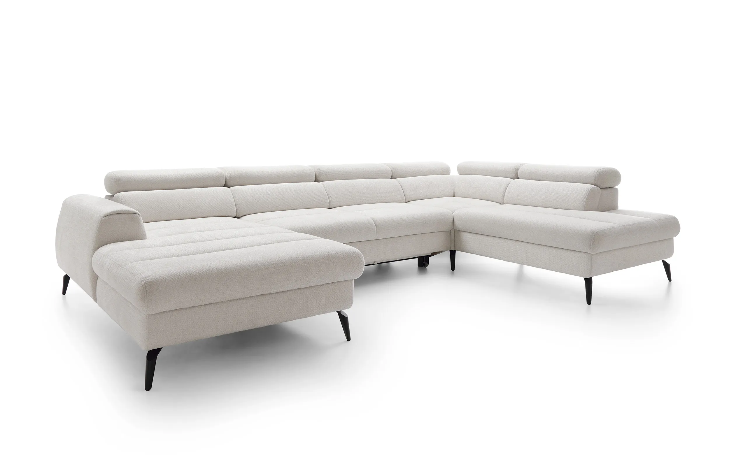 U formos minkštas kampas JAZZY U, kairinis/dešininis, 345x216x93 cm