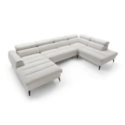 U formos minkštas kampas JAZZY U, kairinis/dešininis, 345x216x93 cm