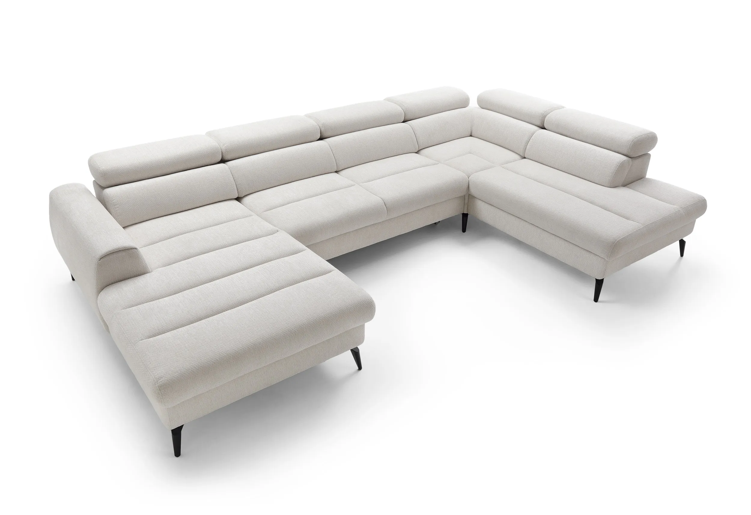 U formos minkštas kampas JAZZY U, kairinis/dešininis, 345x216x93 cm