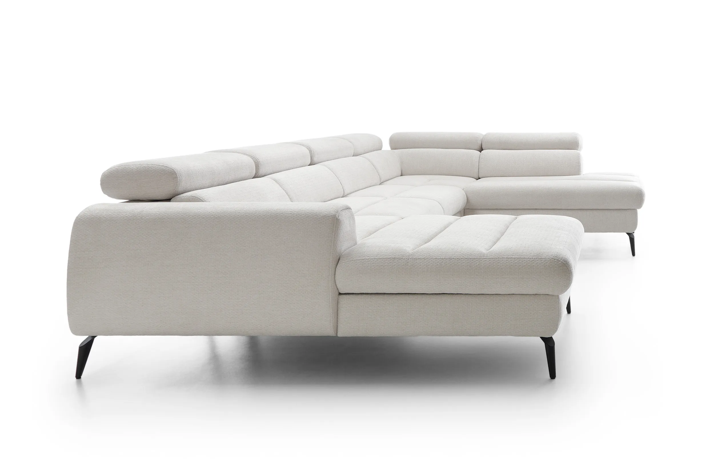 U formos minkštas kampas JAZZY U, kairinis/dešininis, 345x216x93 cm