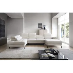 U formos minkštas kampas JAZZY U, kairinis/dešininis, 345x216x93 cm