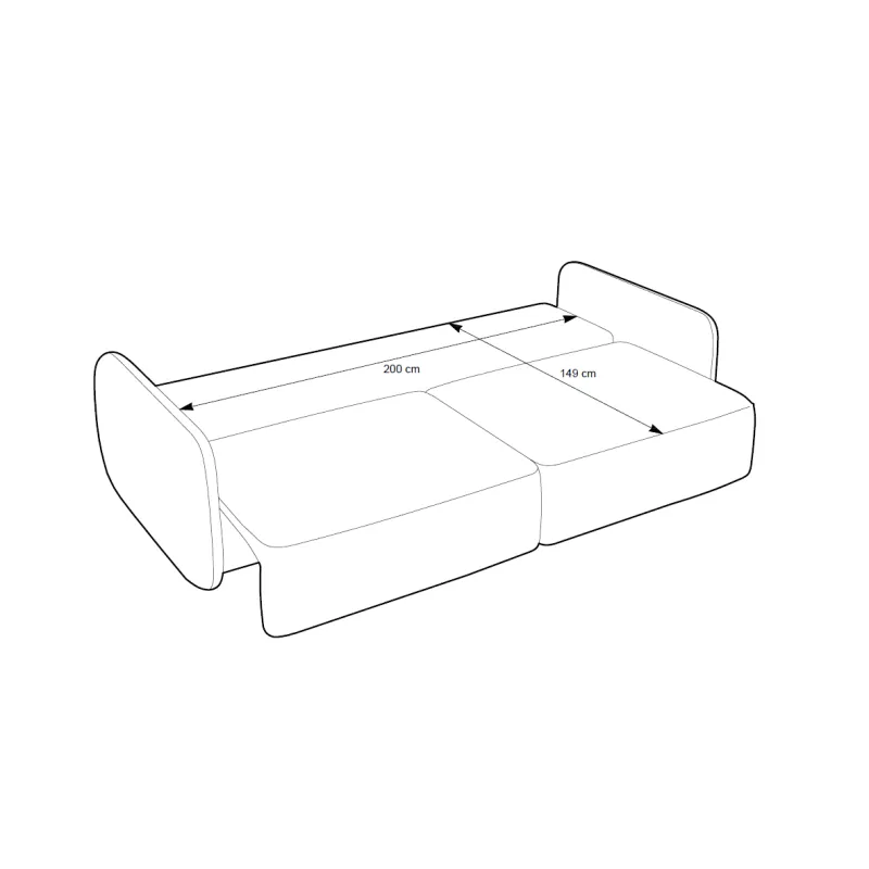 Sofa MOSSU, 238x103x87 cm