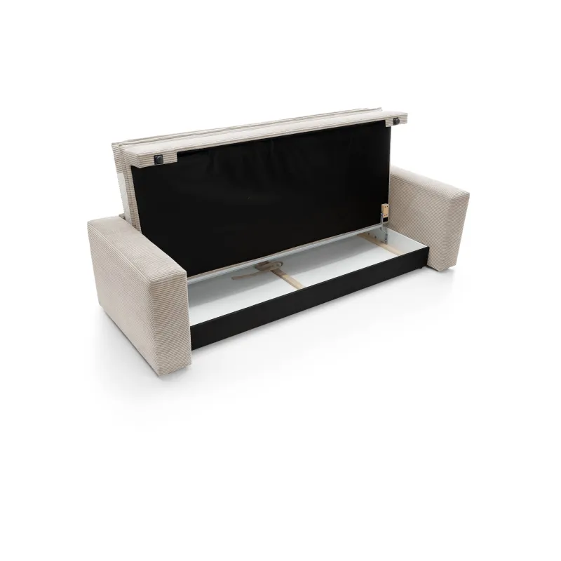 Sofa TILIO, smėlio, 244x95x82 cm