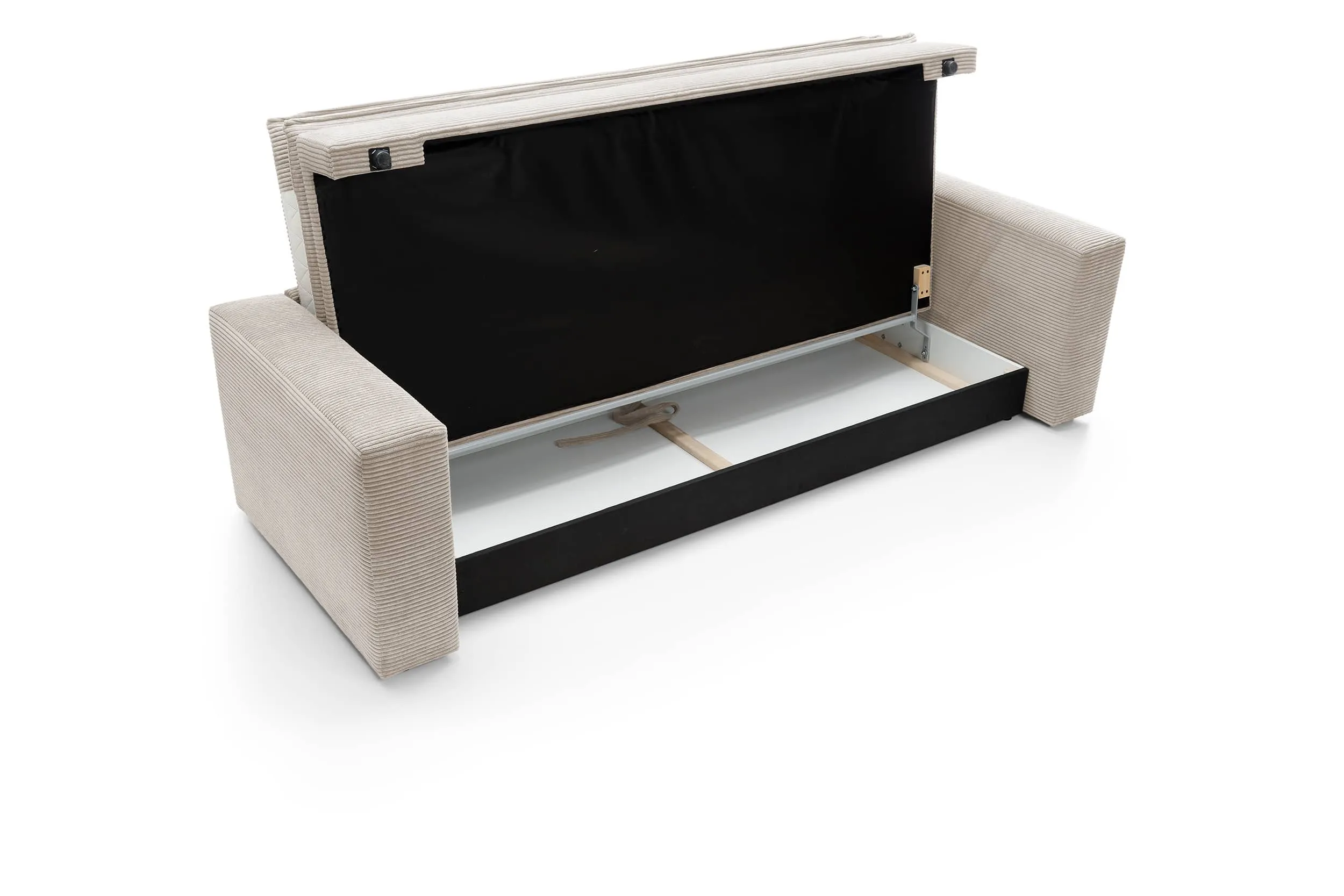 Sofa TILIO, smėlio, 244x95x82 cm