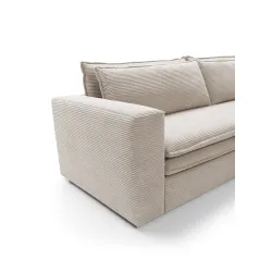 Sofa TILIO, smėlio, 244x95x82 cm