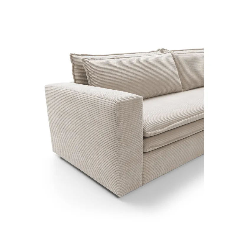 Sofa TILIO, smėlio, 244x95x82 cm