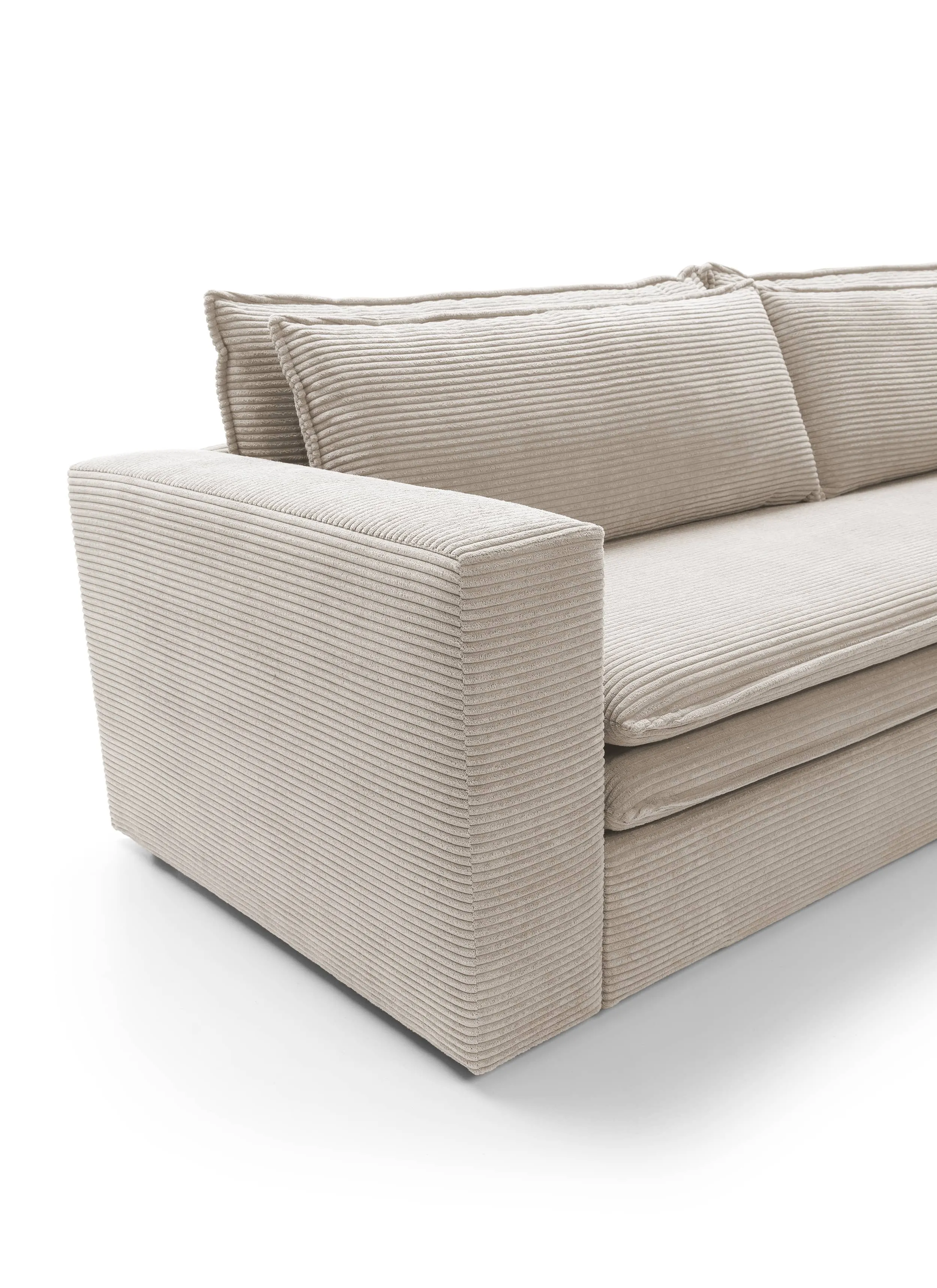 Sofa TILIO, smėlio, 244x95x82 cm