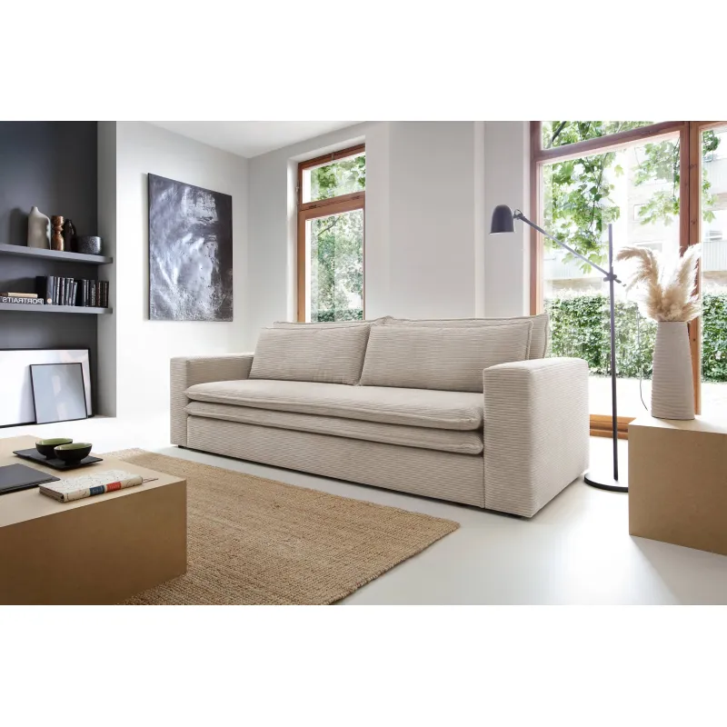 Sofa TILIO, smėlio, 244x95x82 cm