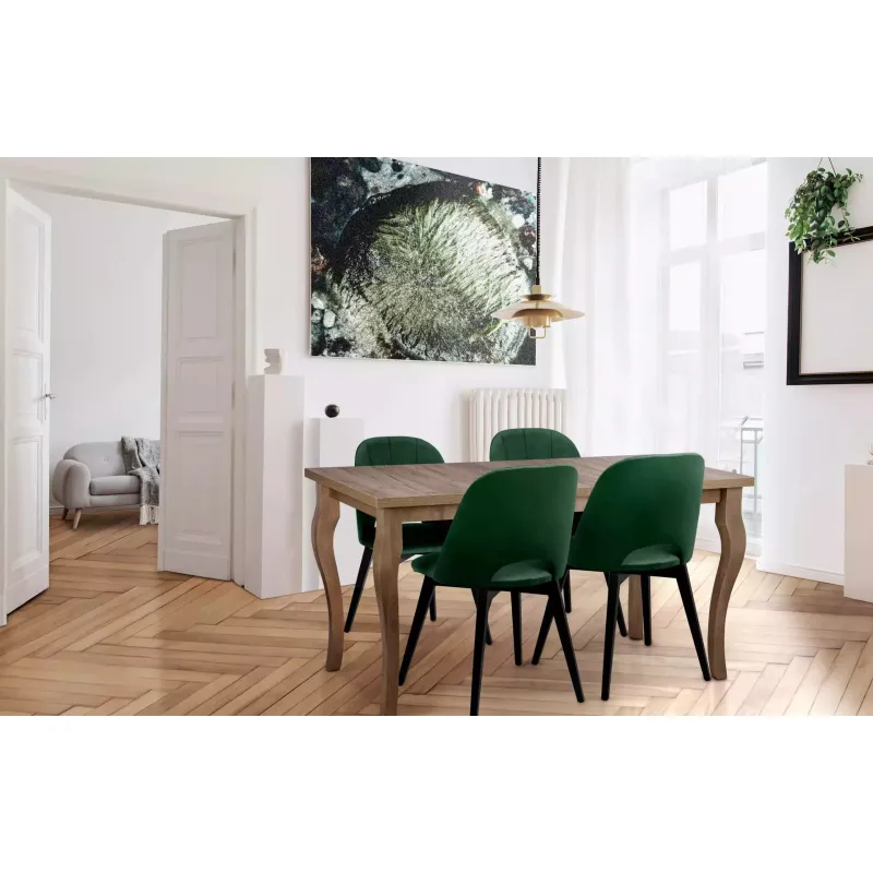 Stalas CABI, ąžuolo, išskleidžiamas, 150-190x80x76,5 cm