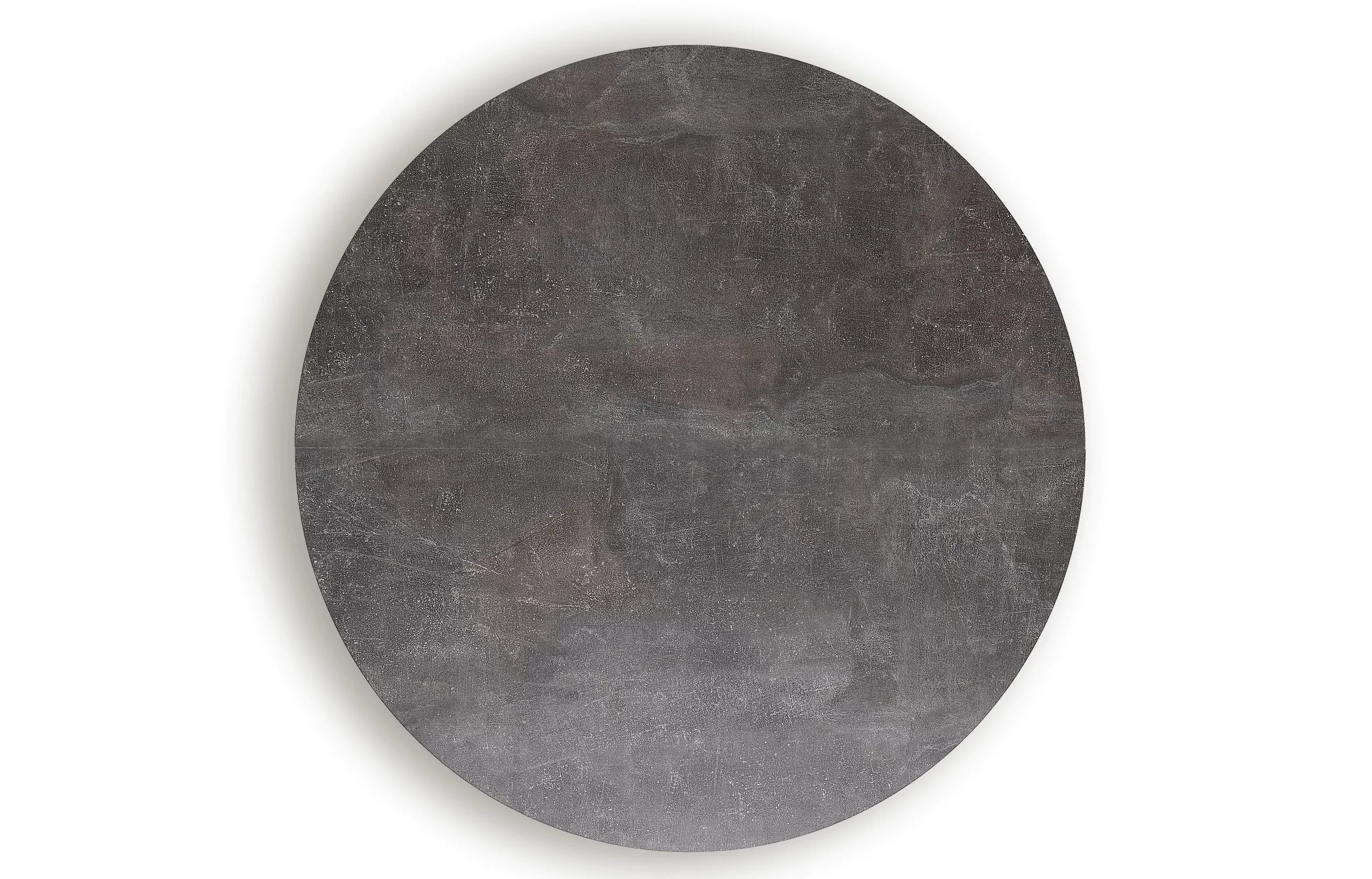 Apvalus pailginamas valgomojo stalas INDAG, betono, 100-140x100x75 cm