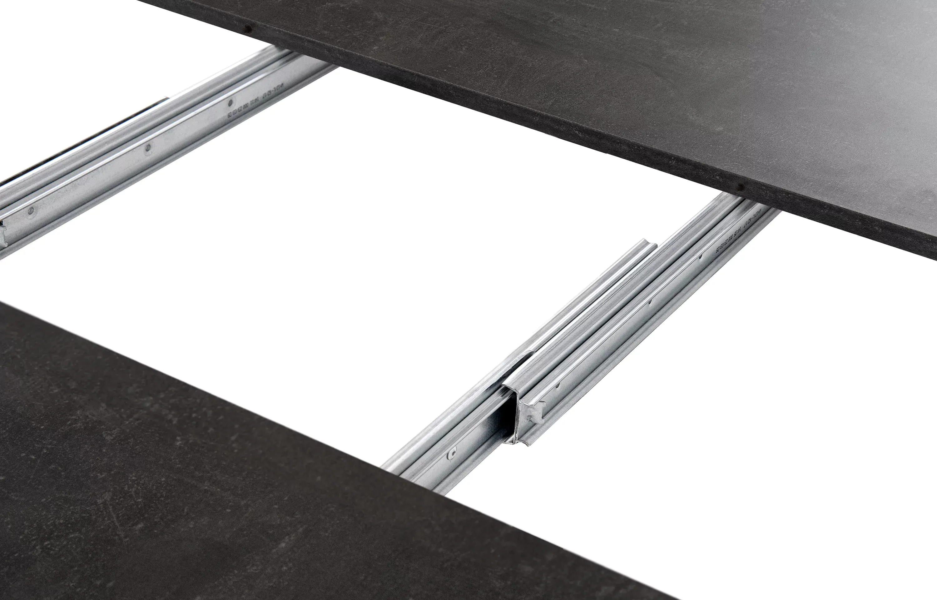 Apvalus pailginamas valgomojo stalas INDAG, betono, 100-140x100x75 cm