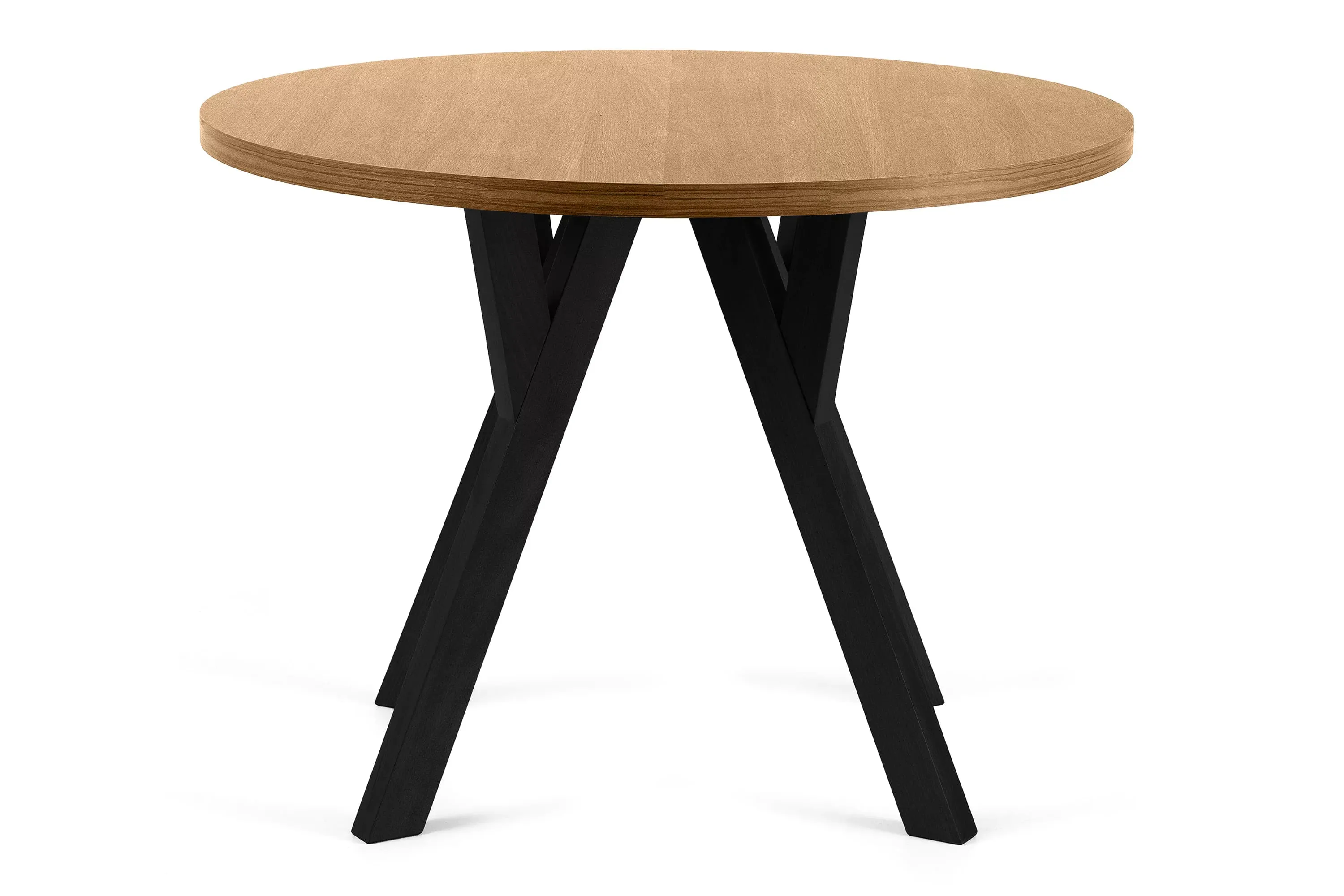 Apvalus pailginamas valgomojo stalas INDAG, ąžuolo, 100-140x100x75 cm