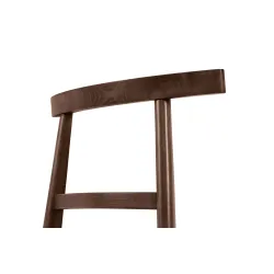 Kėdė LILIE, smėlio/šviesaus riešutmedžio, 47x45x76,5 cm