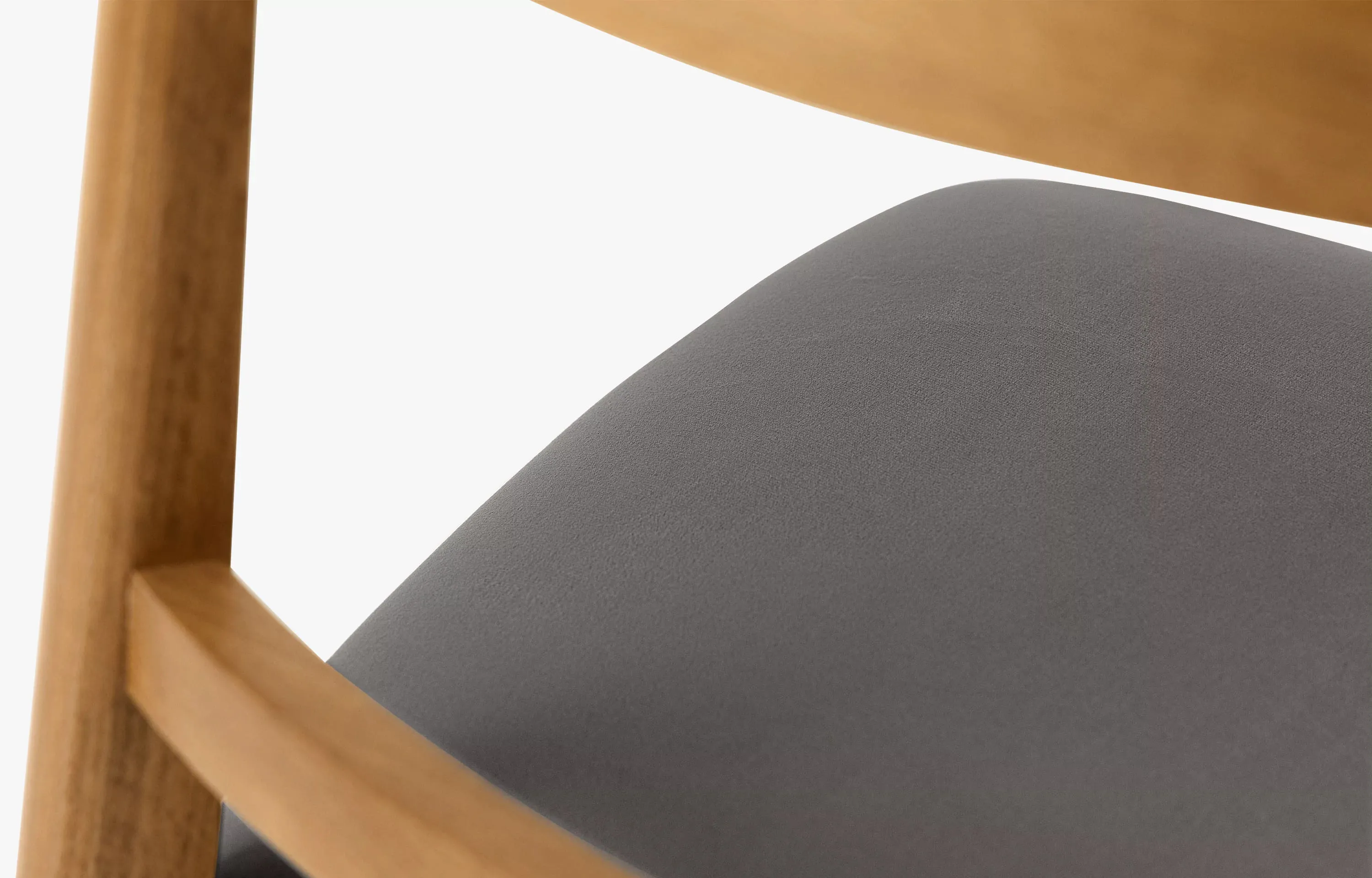 Kėdė LILIE, pilka/šviesaus ąžuolo, 47x45x76,5 cm