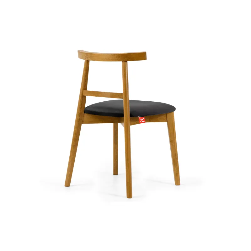 Kėdė LILIE, grafito/šviesaus ąžuolo, 47x45x76,5 cm