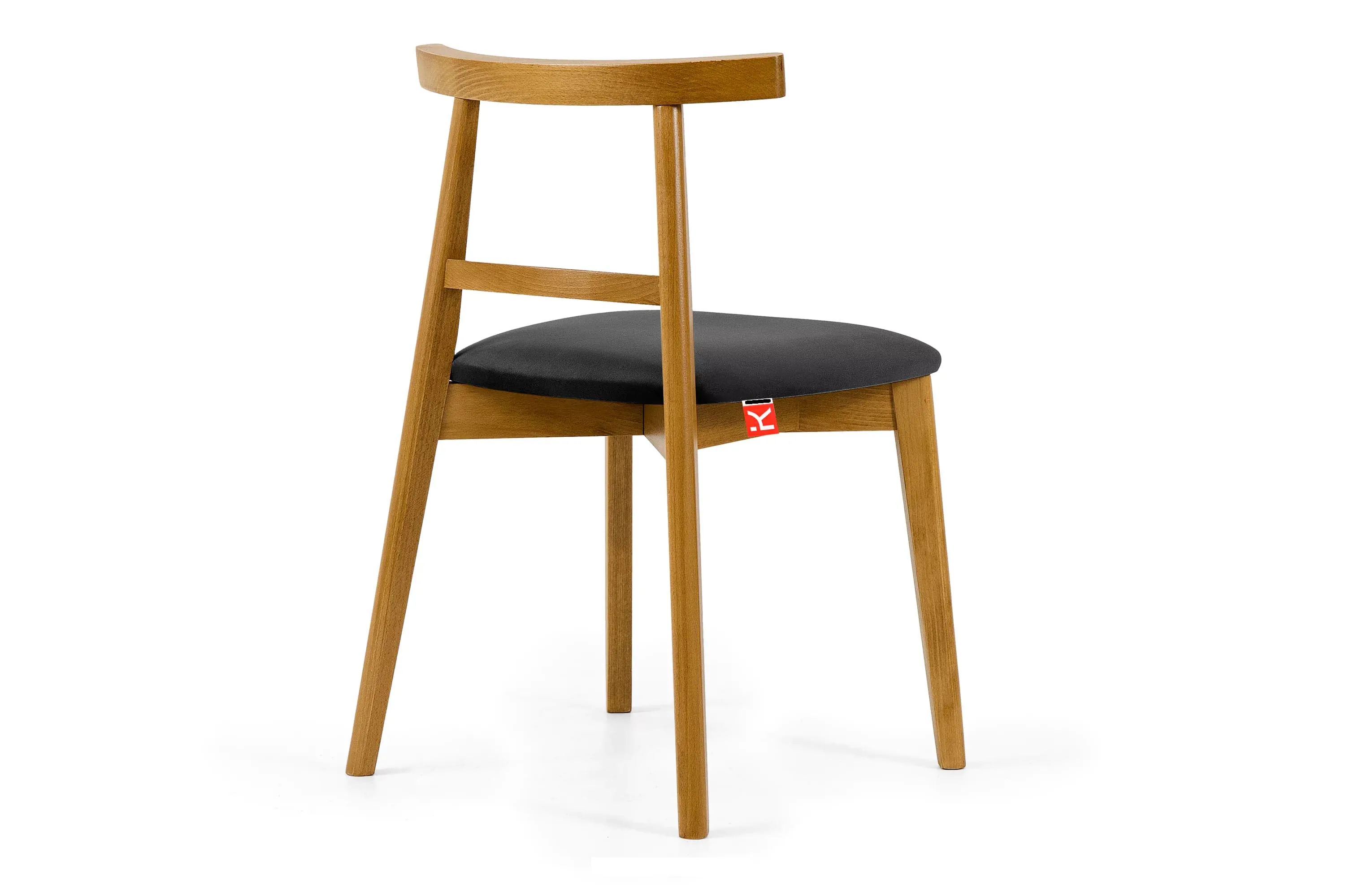 Kėdė LILIE, grafito/šviesaus ąžuolo, 47x45x76,5 cm