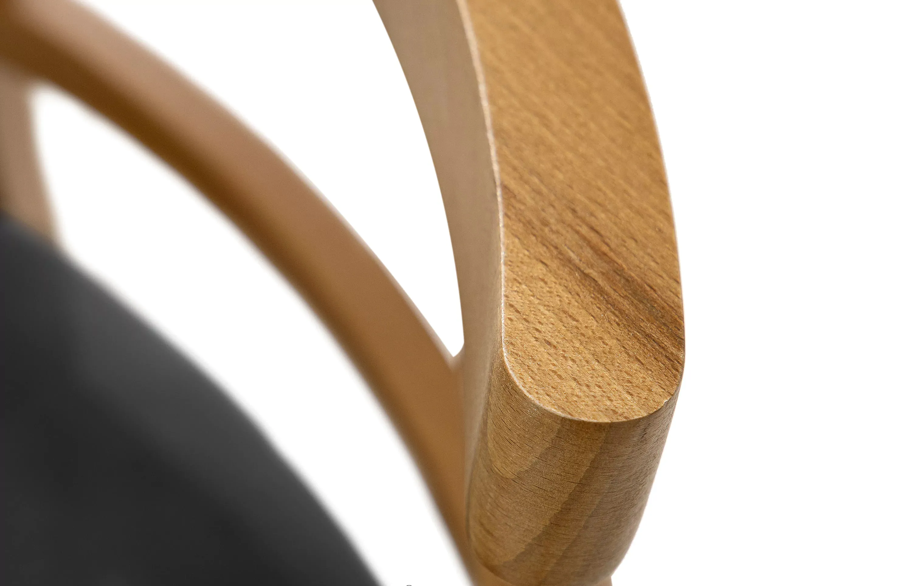 Kėdė LILIE, grafito/šviesaus ąžuolo, 47x45x76,5 cm