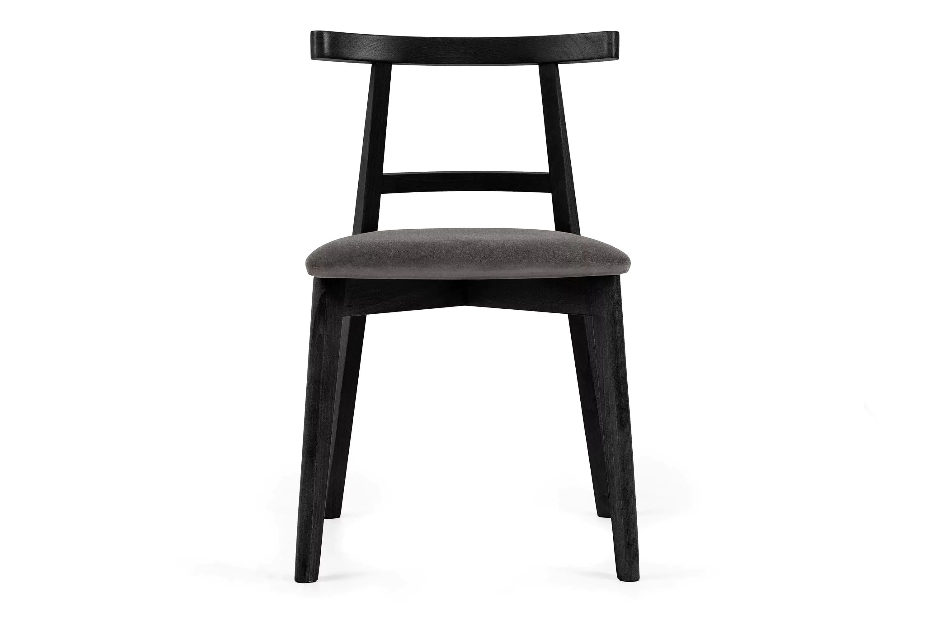 Kėdė LILIE, pilka/juoda, 47x45x76,5 cm