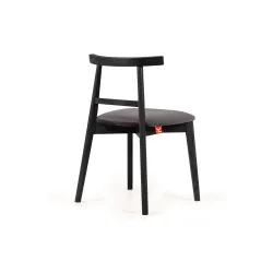 Kėdė LILIE, pilka/juoda, 47x45x76,5 cm