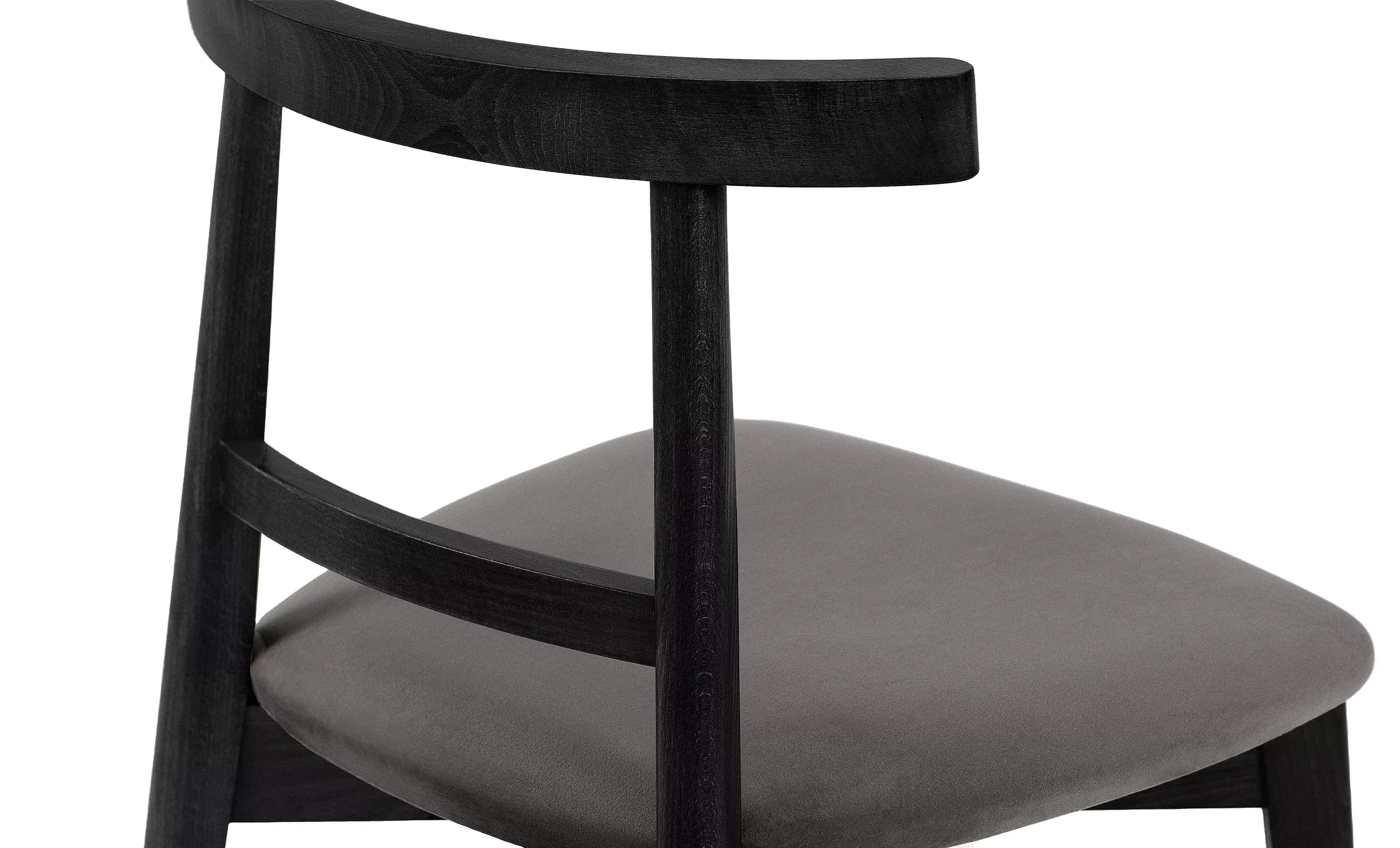 Kėdė LILIE, pilka/juoda, 47x45x76,5 cm