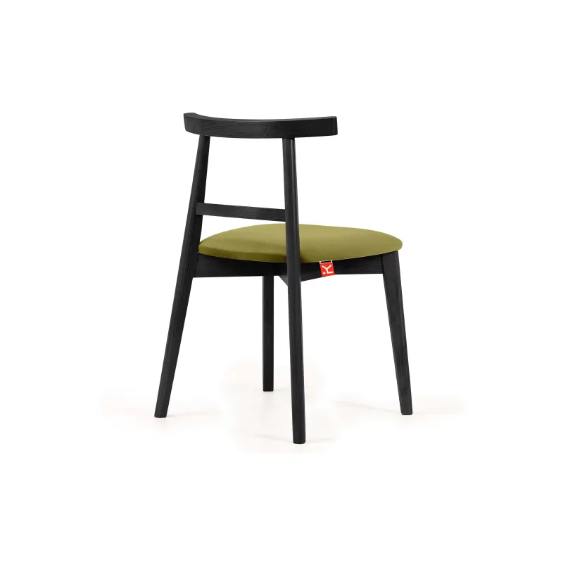 Kėdė LILIE, alyvuogių/juoda, 47x45x76,5 cm