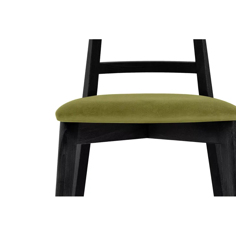 Kėdė LILIE, alyvuogių/juoda, 47x45x76,5 cm