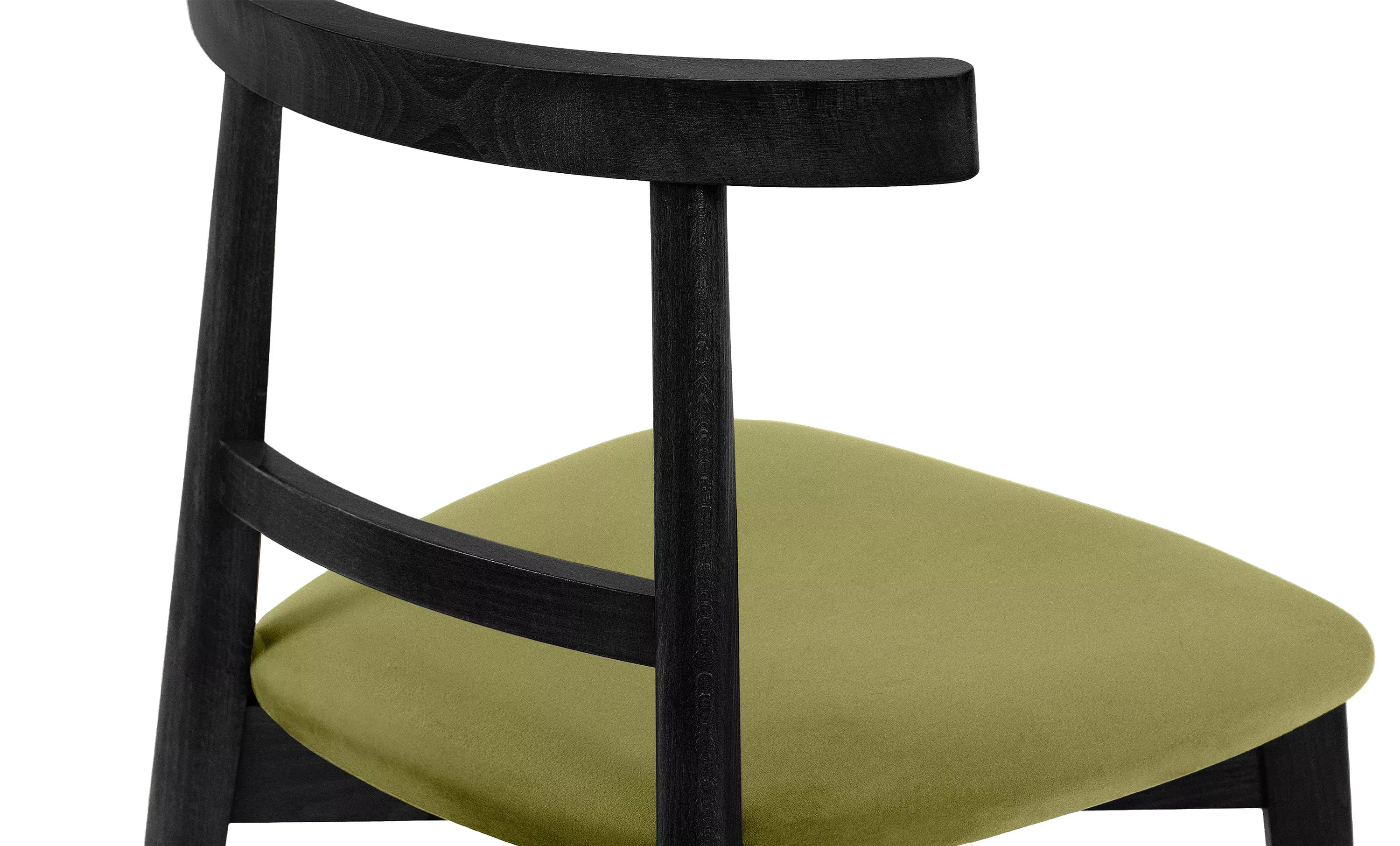 Kėdė LILIE, alyvuogių/juoda, 47x45x76,5 cm