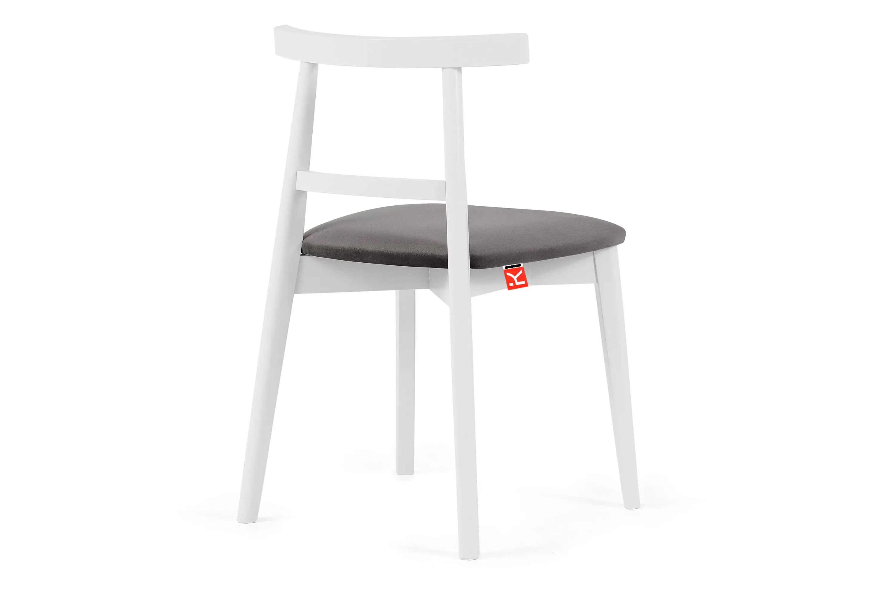 Kėdė LILIE, pilka/balta, 47x45x76,5 cm